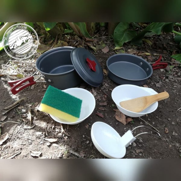 Set Ollas Camping 1-2 Personas